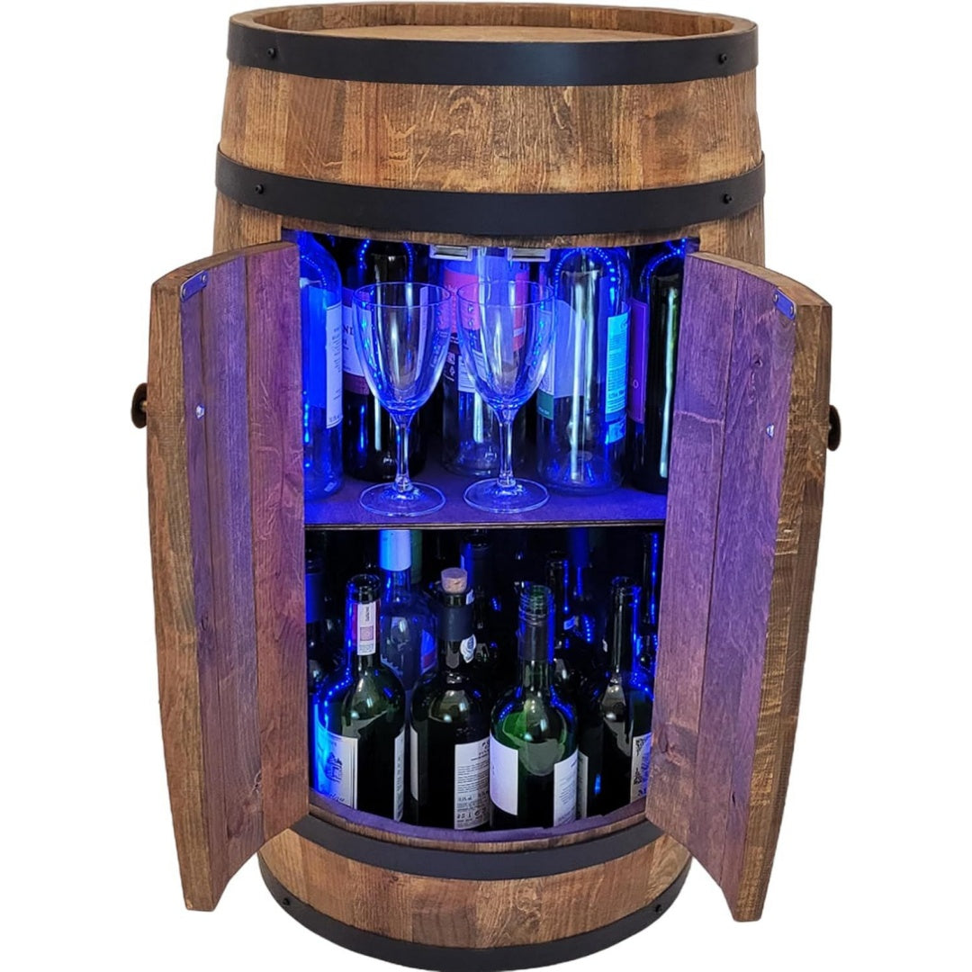 Eleganza pratica mobili da bar in legno illuminato