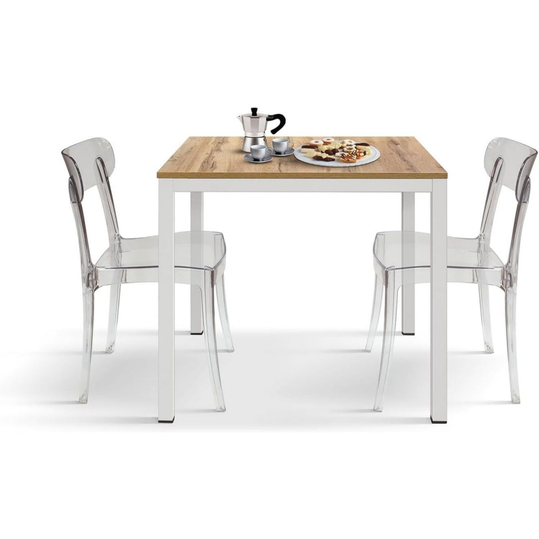 Arredo contemporaneo tavoli da bar in metallo bianco