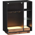 Eleganza pratica credenze e buffet in vetro regolabile illuminato