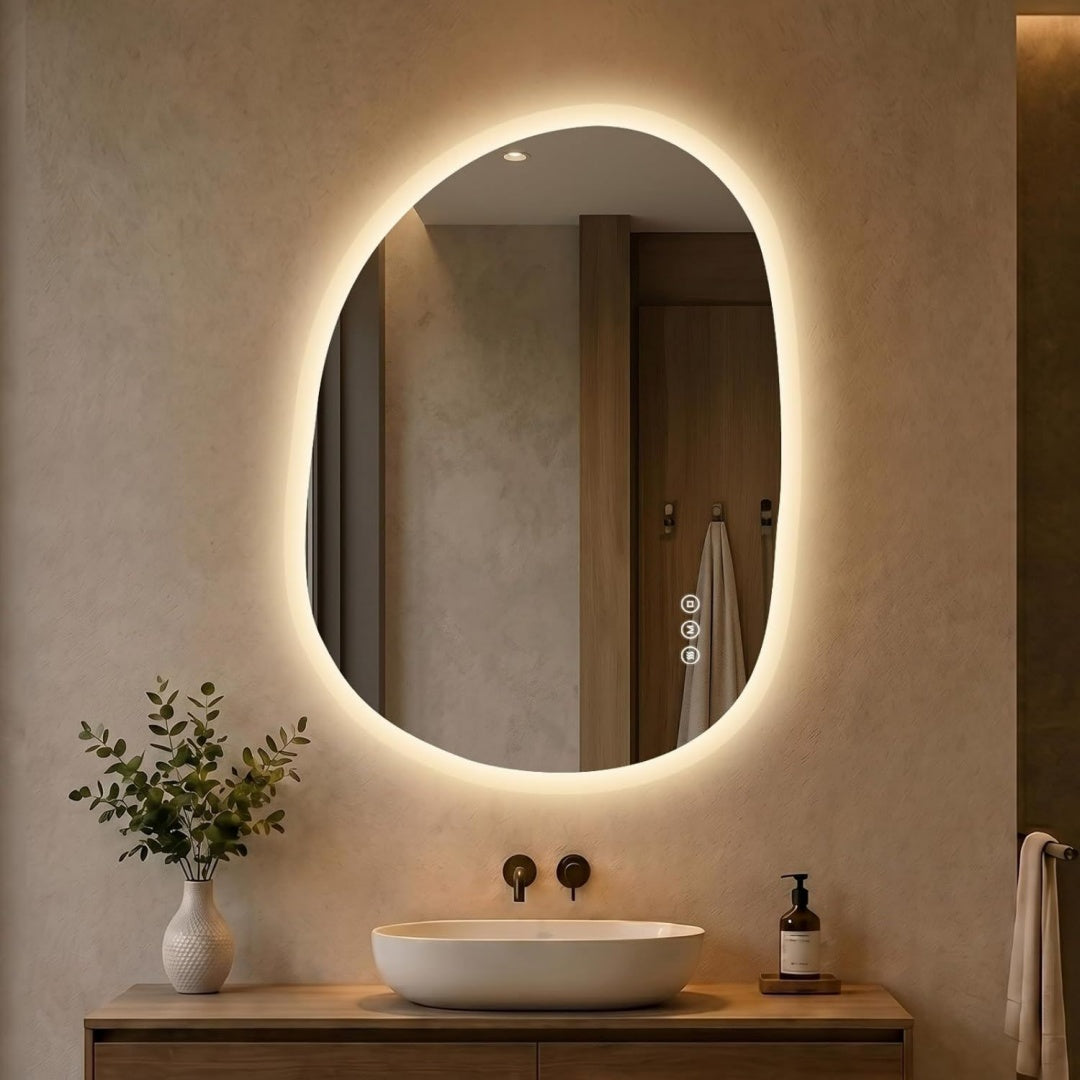 Profilo moderno specchi da parete regolabile illuminato