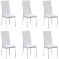Stile raffinato sedie in metallo bianco