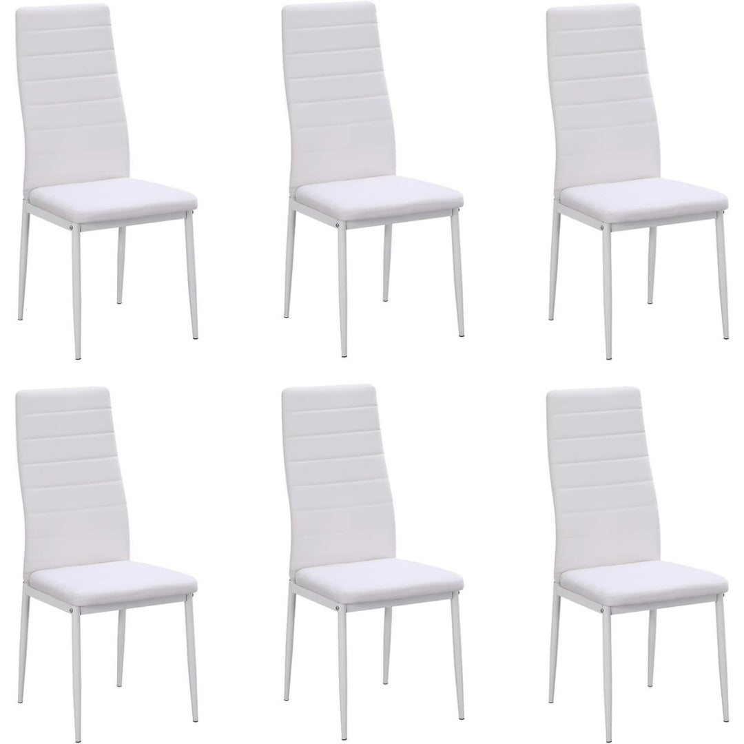 Stile raffinato sedie in metallo bianco