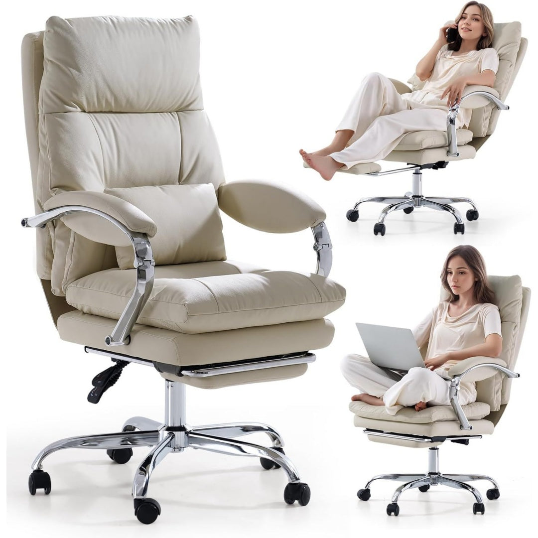 Stile raffinato sedie da scrivania beige