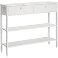 Accento naturale console e tavoli da divano bianco