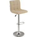 Stile raffinato sgabelli da bar regolabile beige