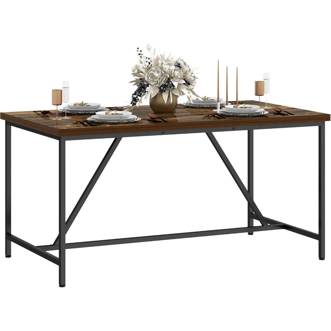 Design versatile tavoli da sala da pranzo in legno nero
