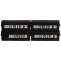 Accento naturale porta cd e dvd modulari impilabile con contenitore