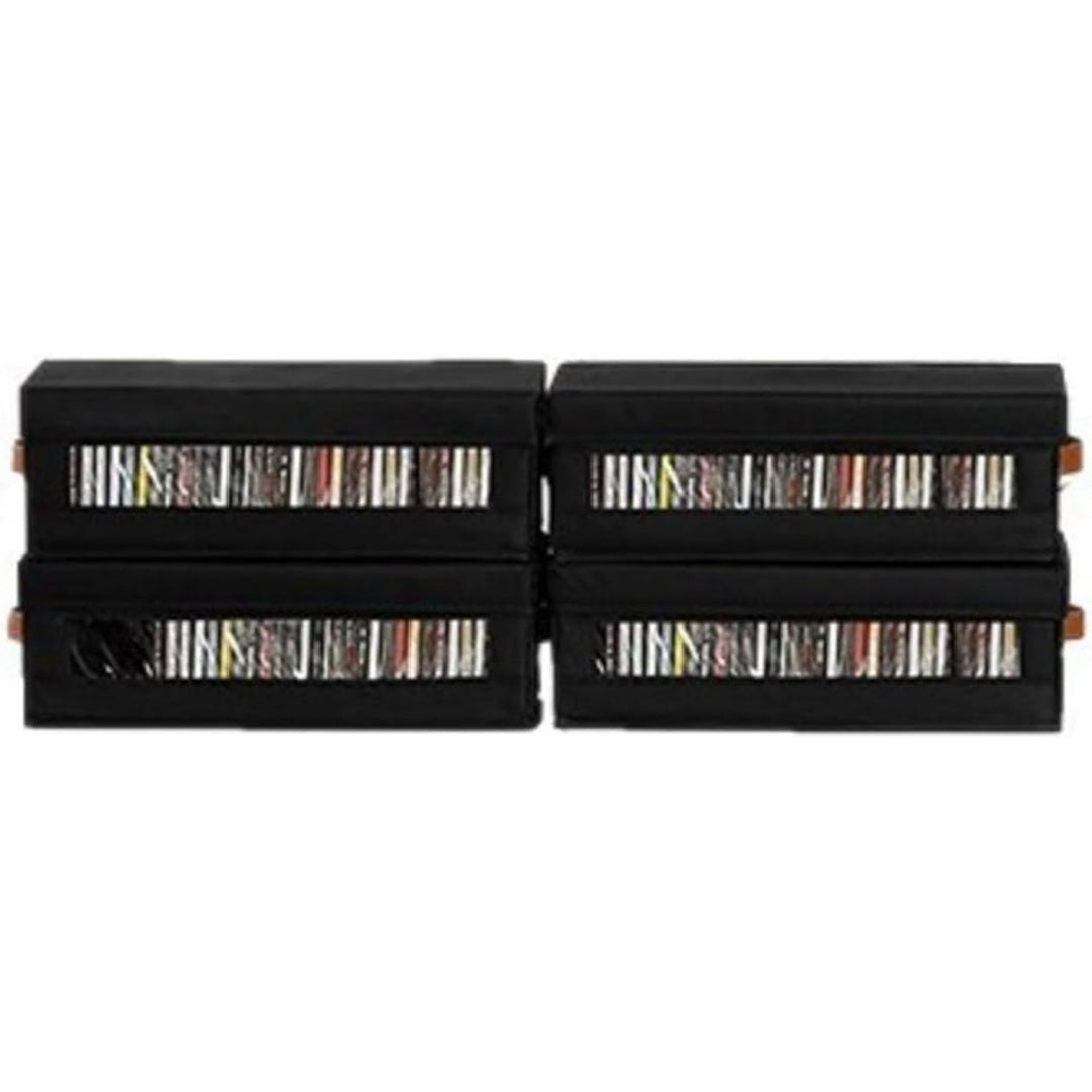 Accento naturale porta cd e dvd modulari impilabile con contenitore