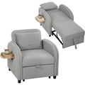 Stile raffinato poltrone relax et chaise longue regolabile grigio