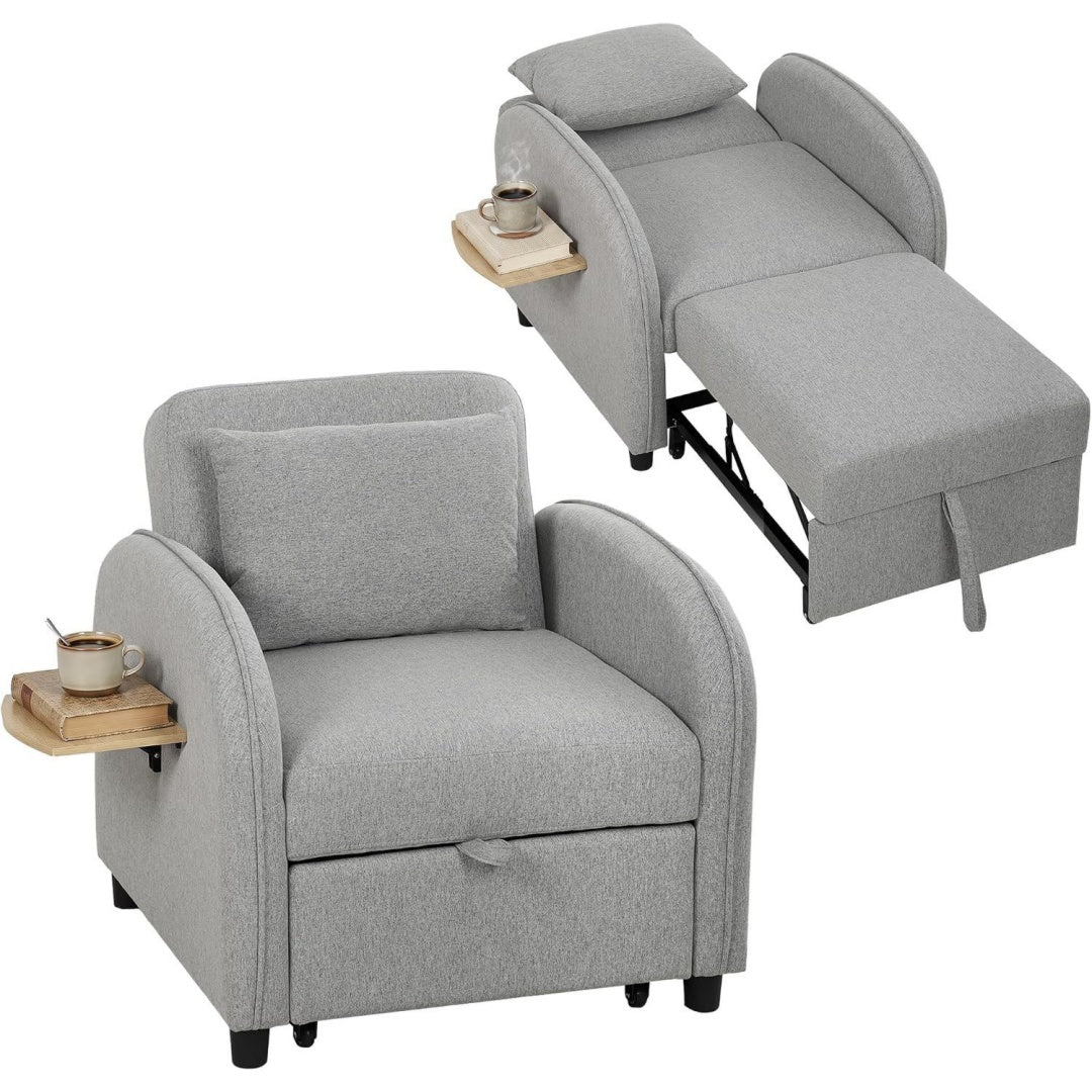 Stile raffinato poltrone relax et chaise longue regolabile grigio