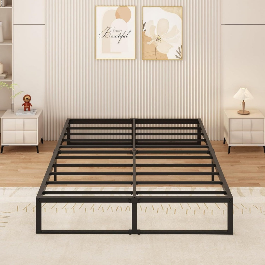 Arredo contemporaneo strutture letto in metallo nero