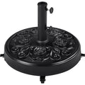 Arredo contemporaneo basi e supporti per ombrelloni nero